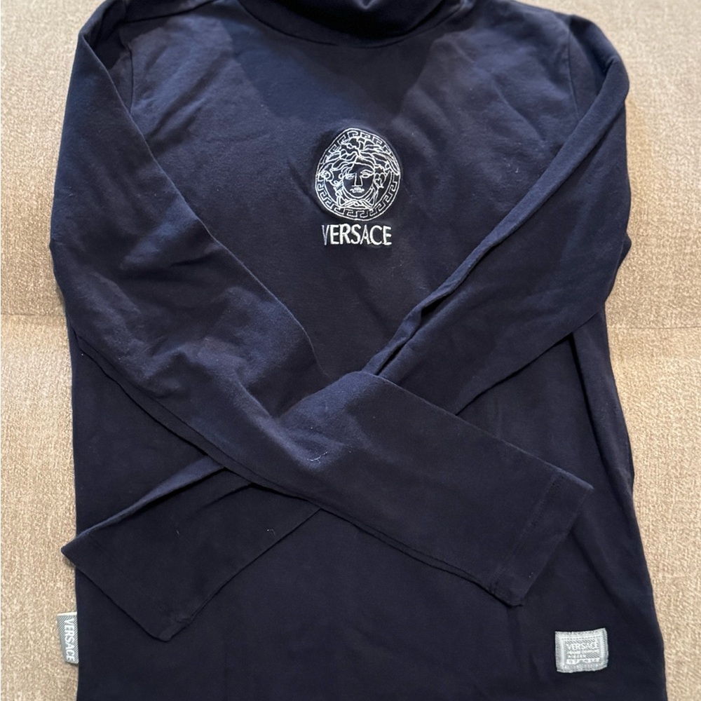 Versace Black Turtleneck long sleeve